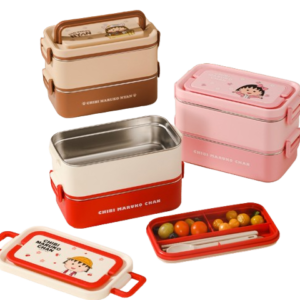 Chibi Maruko-chan rectangular bento box
