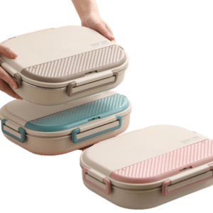 Striped Portable Bento Box Lunch box