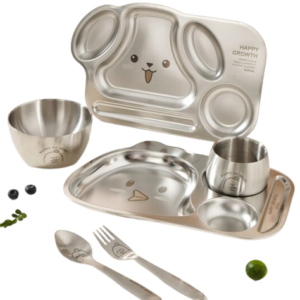 316 stainless steel children's plates kindergarten cartoon plates student fast food plates