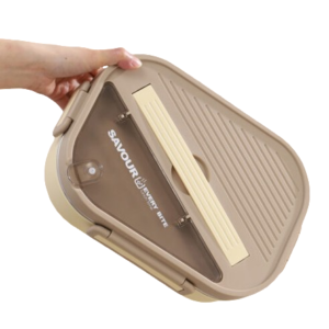 Japanese Square Lunch Box, 1/2/3 Layers Stackable Bento Food Container