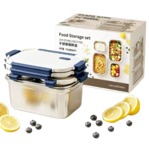 Stainless Steel Freshness Preservation Box Set